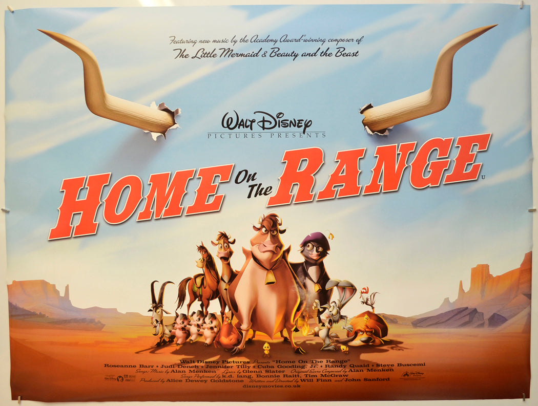 Home On The Range  Original Quad Poster - Film Poster - Movie Poster