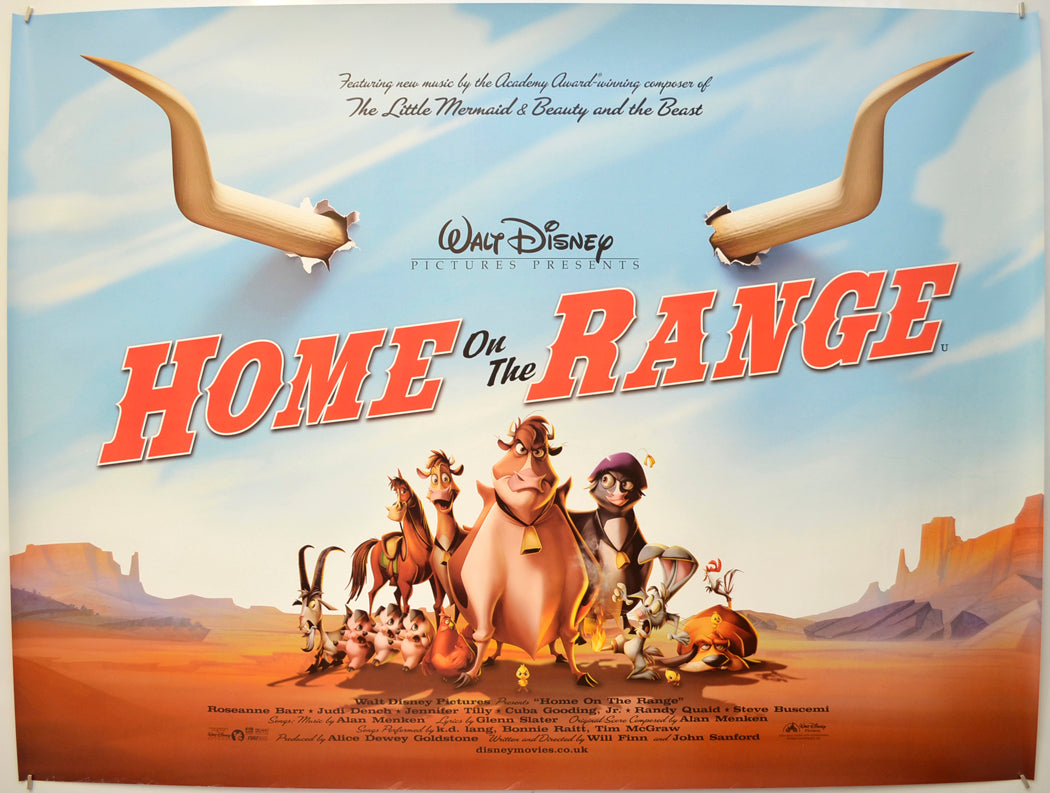 Home On The Range Original Quad Poster - Film Poster - Movie Poster  