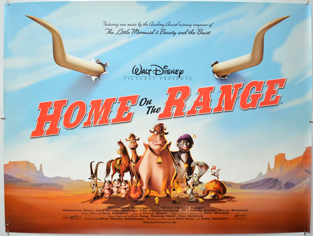 Home On The Range Original Quad Poster - Film Poster - Movie Poster