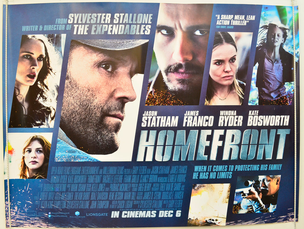 Homefront Original Quad Poster - Film Poster - Movie Poster  