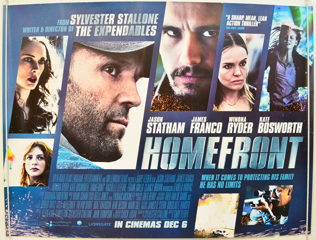 Homefront Original Quad Poster - Film Poster - Movie Poster  