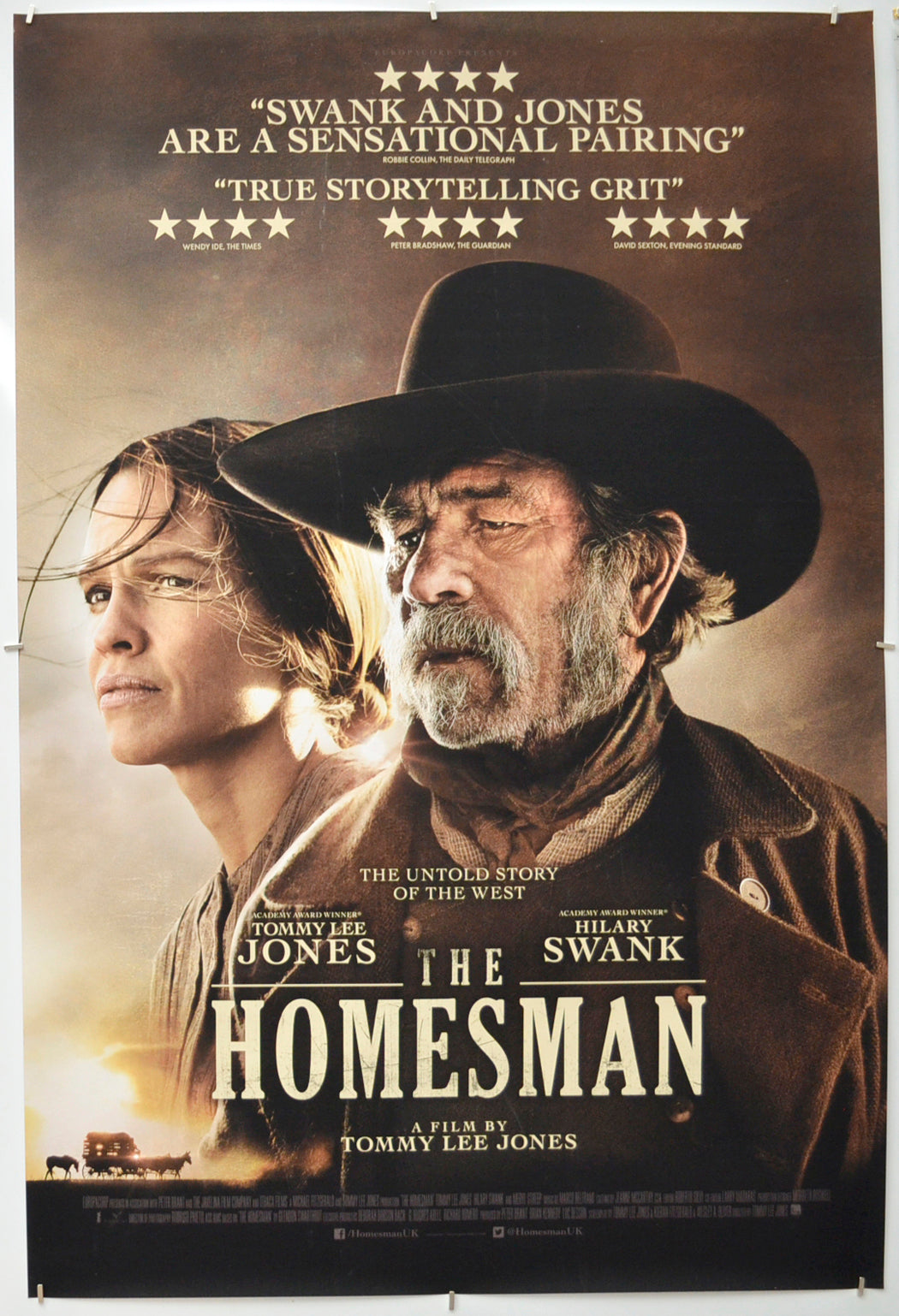 The Homesman Original One Sheet Poster - Film Poster - Movie Poster