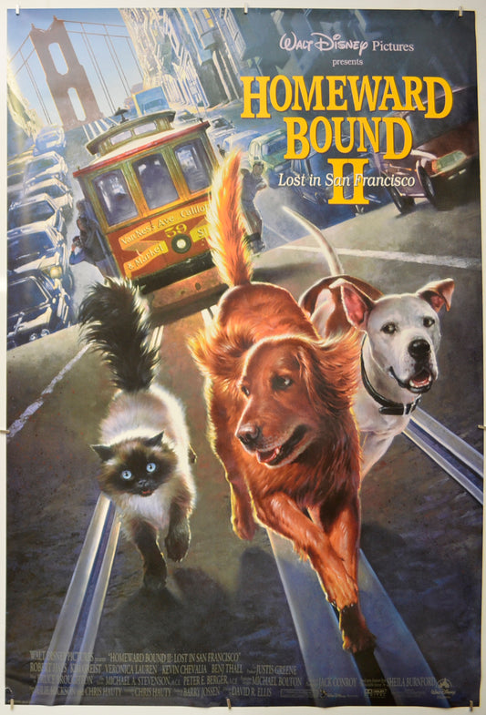 Homeward Bound II - Lost In San Francisco Original One Sheet Poster - Film Poster - Movie Poster