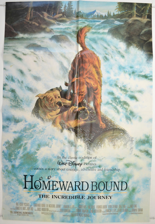 Homeward Bound : The Incredible Journey  Original One Sheet Poster - Film Poster - Movie Poster 