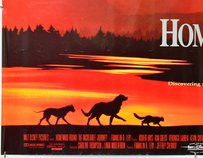 Homeward Bound : The Incredible Journey (Bottom Left) Cinema Quad Movie Poster 
