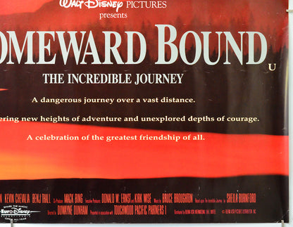 Homeward Bound : The Incredible Journey (Bottom Right) Cinema Quad Movie Poster 