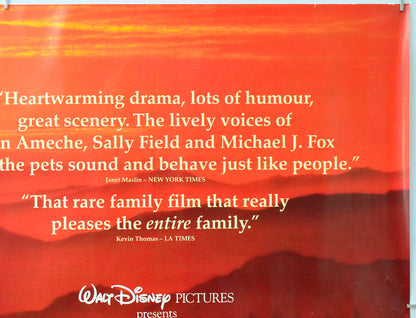 Homeward Bound : The Incredible Journey (Top Right) Cinema Quad Movie Poster 