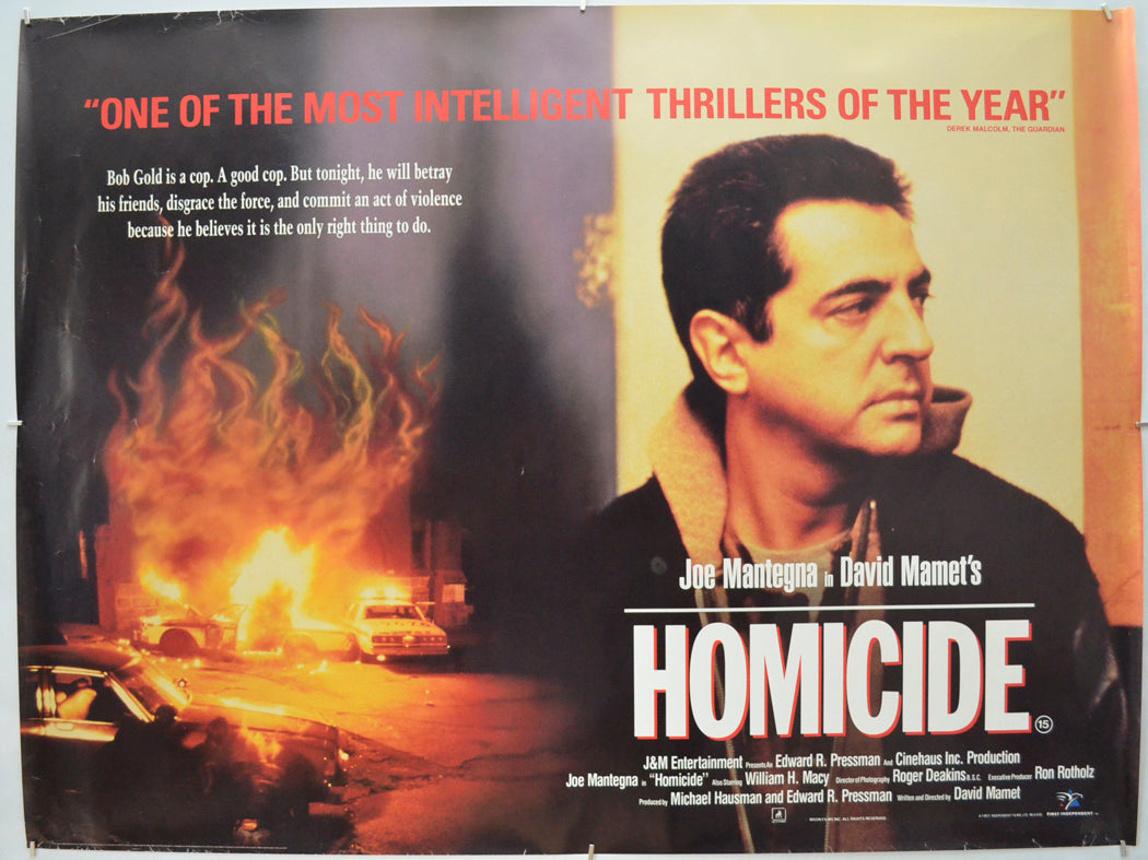 Homicide Original Quad Poster - Film Poster - Movie Poster