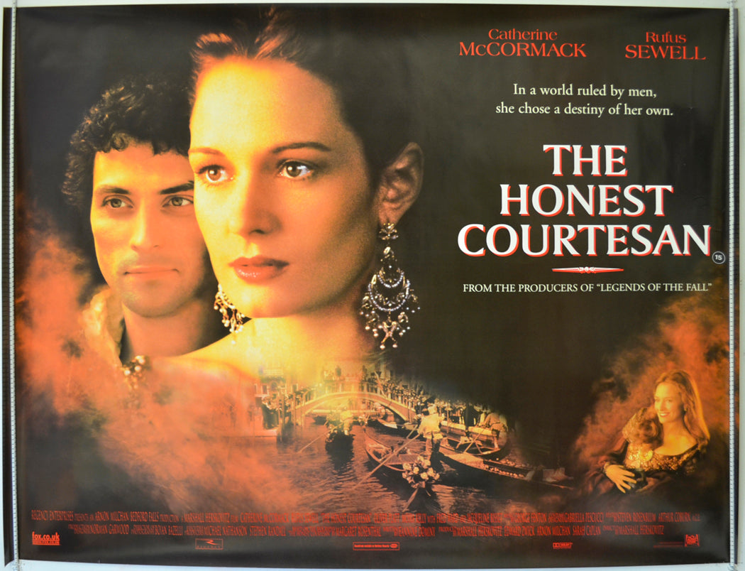 The Honest Courtesan  (a.k.a. Dangerous Beauty)  Original Quad Poster - Film Poster - Movie Poster 