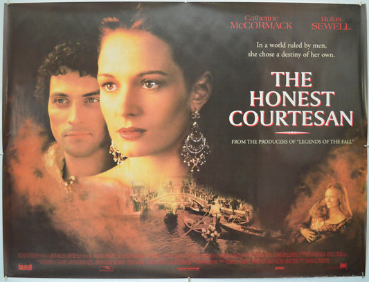 The Honest Courtesan (a.k.a. Dangerous Beauty) Original Quad Poster - Film Poster - Movie Poster