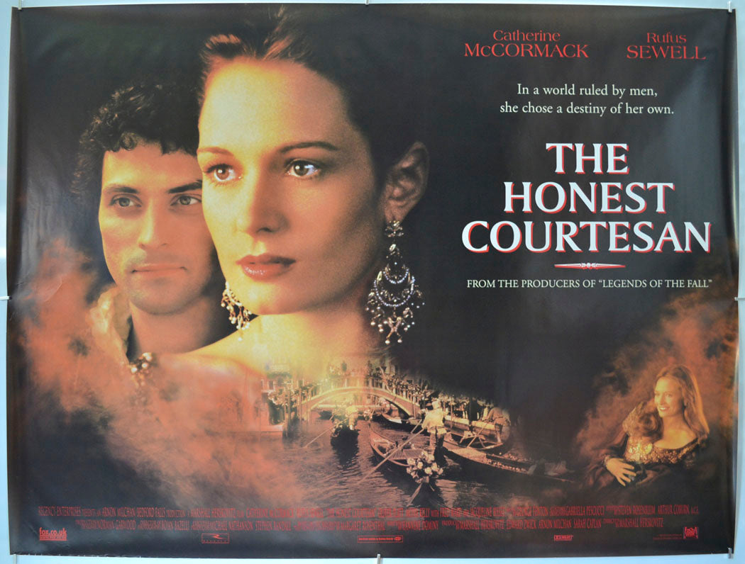 The Honest Courtesan (a.k.a. Dangerous Beauty) Original Quad Poster - Film Poster - Movie Poster