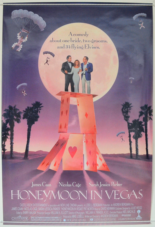 Honeymoon In Vegas  Original One Sheet Poster - Film Poster - Movie Poster 