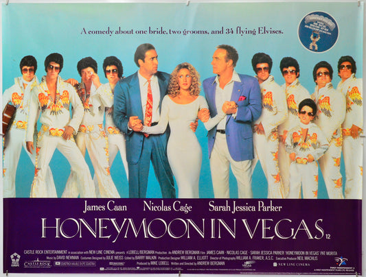 Honeymoon In Vegas - Original Quad Poster - Film Poster - Movie Poster