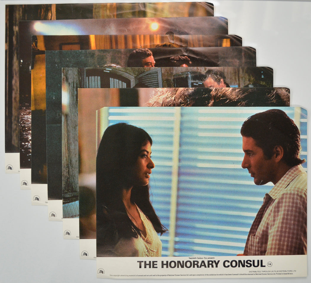 The Honorary Consul 7 Original Colour Front Of House Stills / 8x10 Lobby Cards