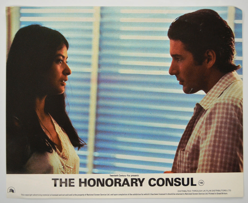 THE HONORARY CONSUL (Card 1) Cinema Colour FOH Stills / Lobby Cards 