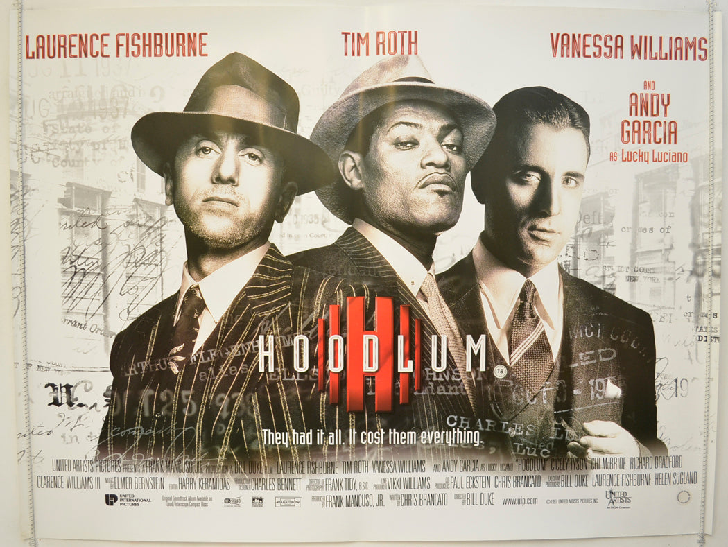 Hoodlum  Original Quad Poster - Film Poster - Movie Poster 