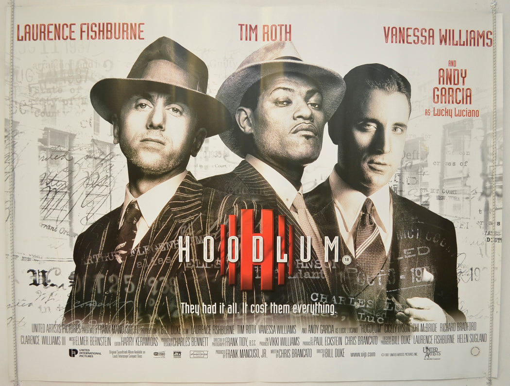 Hoodlum  Original Quad Poster - Film Poster - Movie Poster 