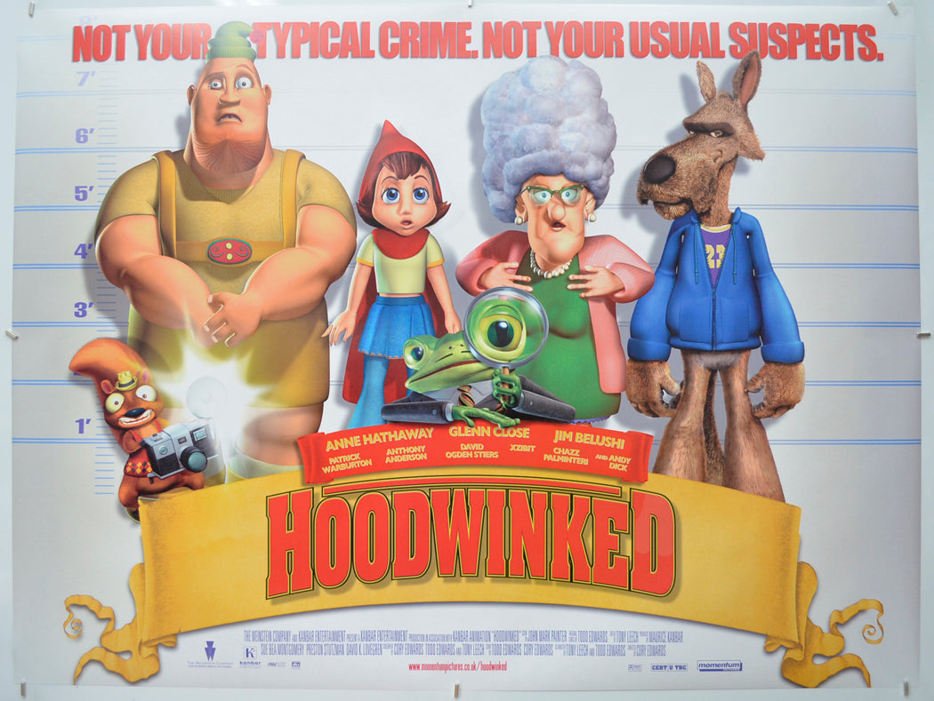 Hoodwinked Original Quad Poster - Film Poster - Movie Poster  