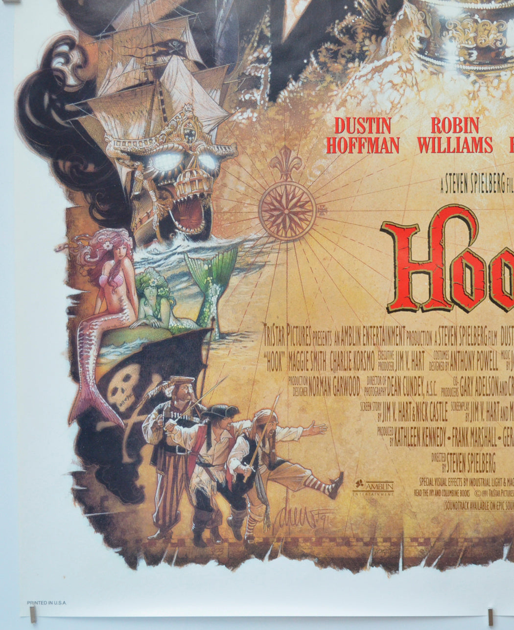 HOOK (Bottom Left) Cinema One Sheet Movie Poster 