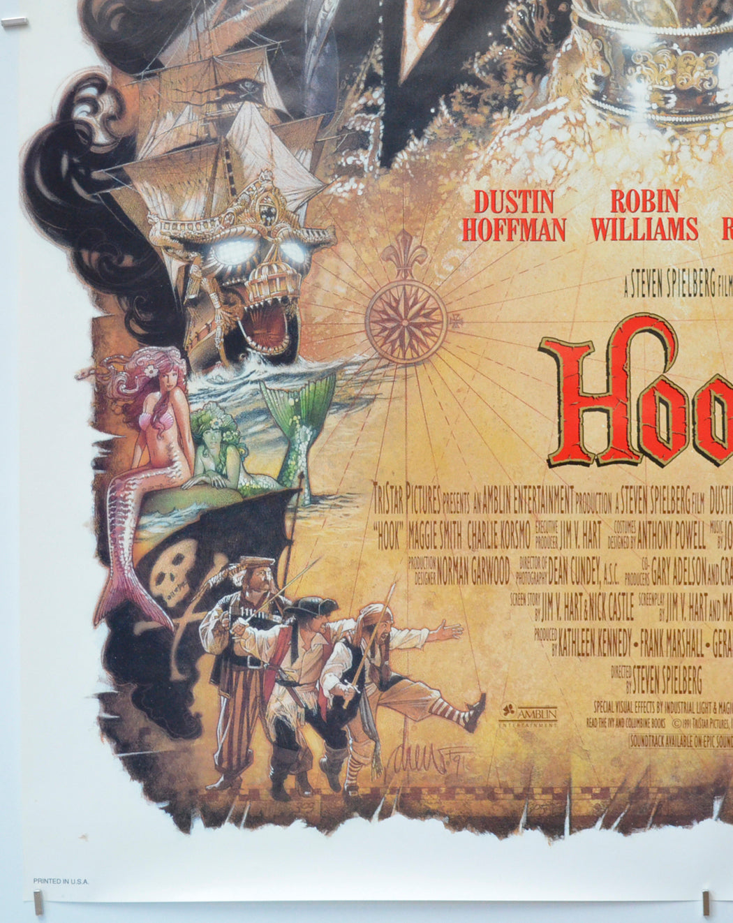 HOOK (Bottom Left) Cinema One Sheet Movie Poster 