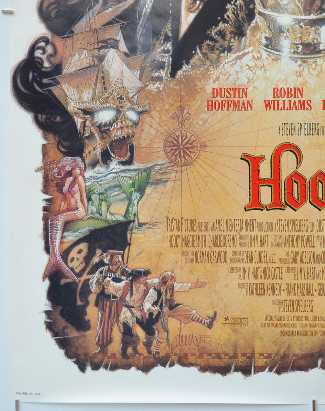 HOOK (Bottom Left) Cinema One Sheet Movie Poster 