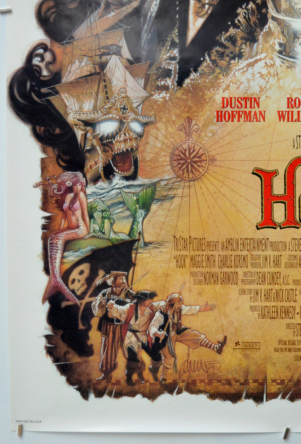 HOOK (Bottom Left) Cinema One Sheet Movie Poster 