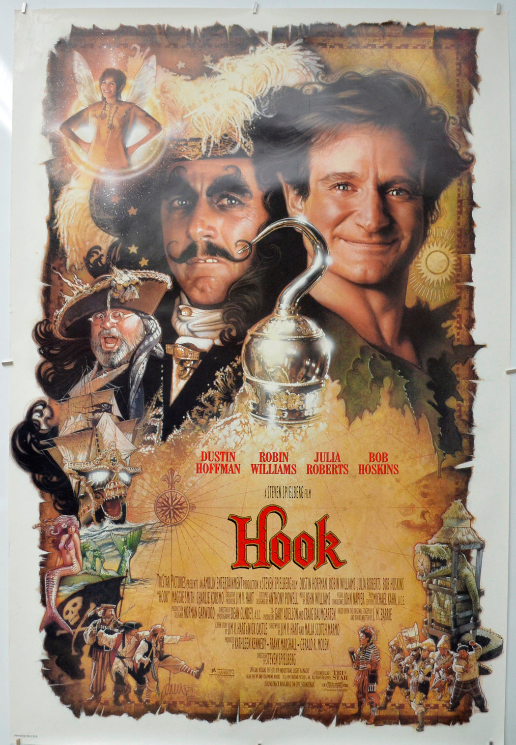 Hook Original One Sheet Poster - Film Poster - Movie Poster