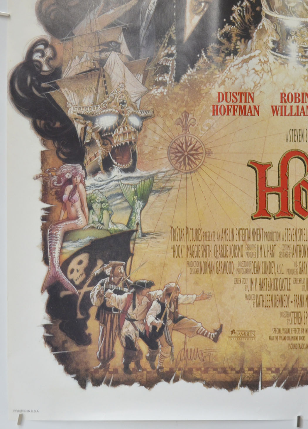 HOOK (Bottom Left) Cinema One Sheet Movie Poster 