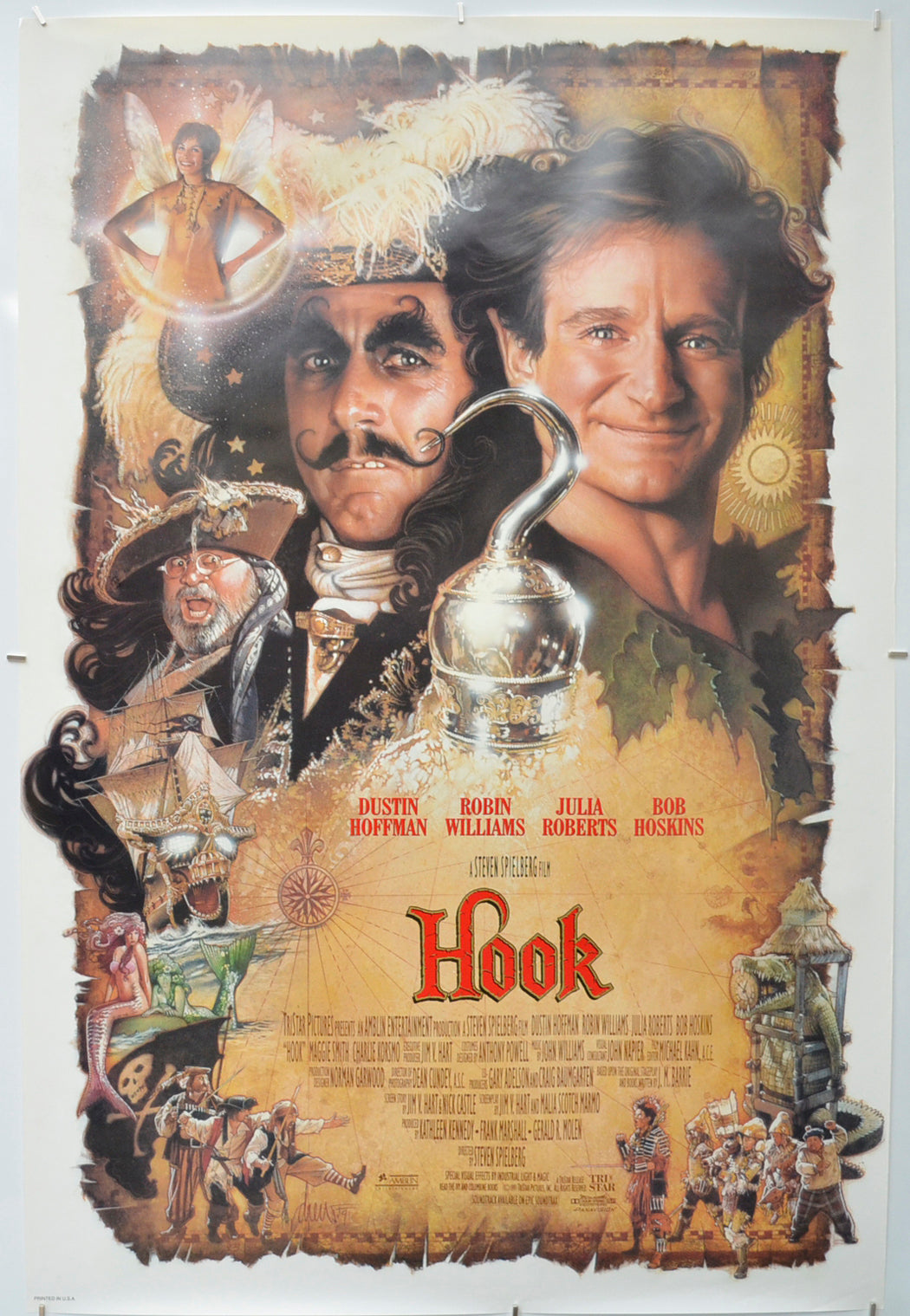 Hook - Original One Sheet Poster - Film Poster - Movie Poster