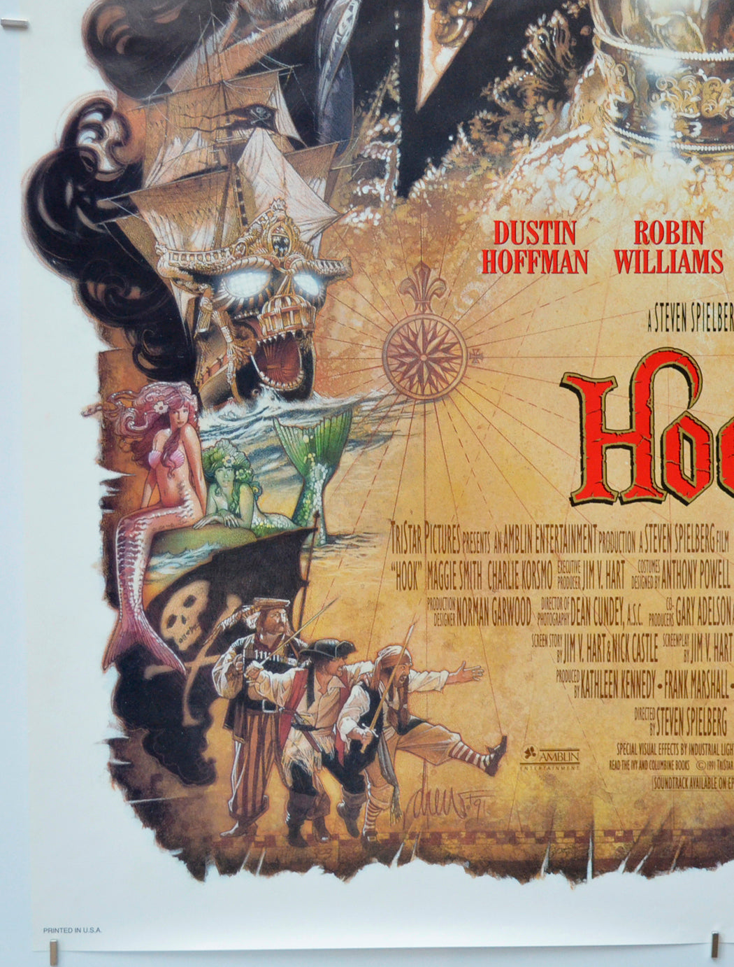 HOOK (Bottom Left) Cinema One Sheet Movie Poster 