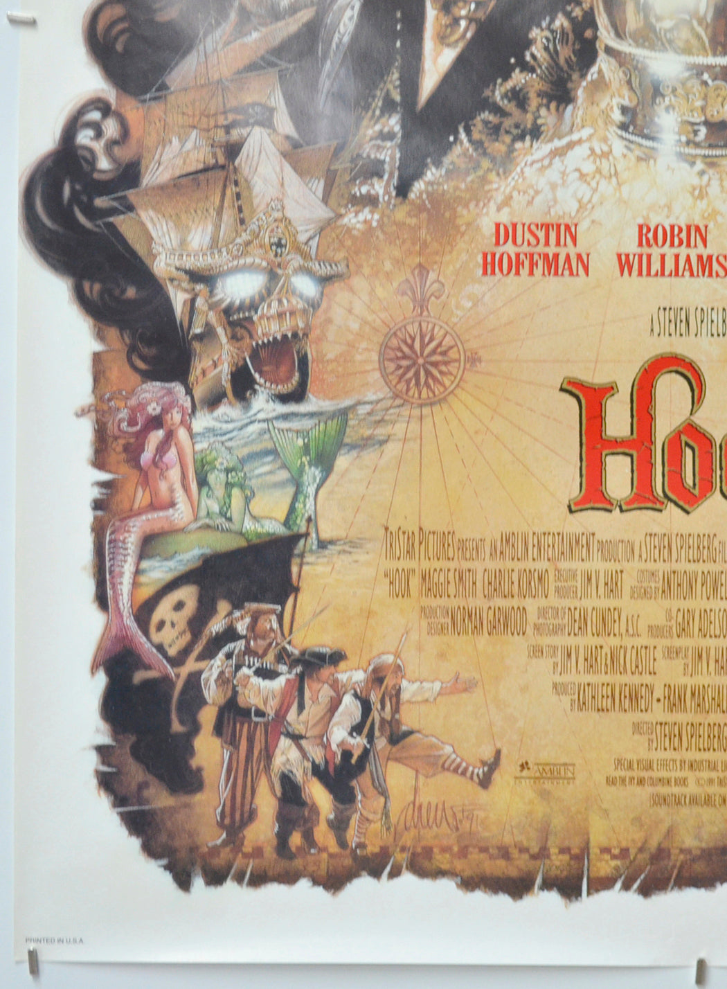 HOOK (Bottom Left) Cinema One Sheet Movie Poster 