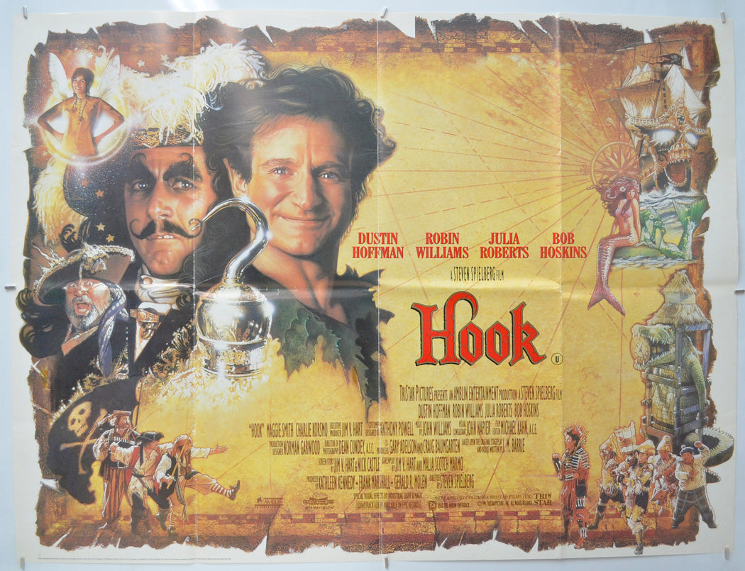 Hook Original Quad Poster - Film Poster - Movie Poster