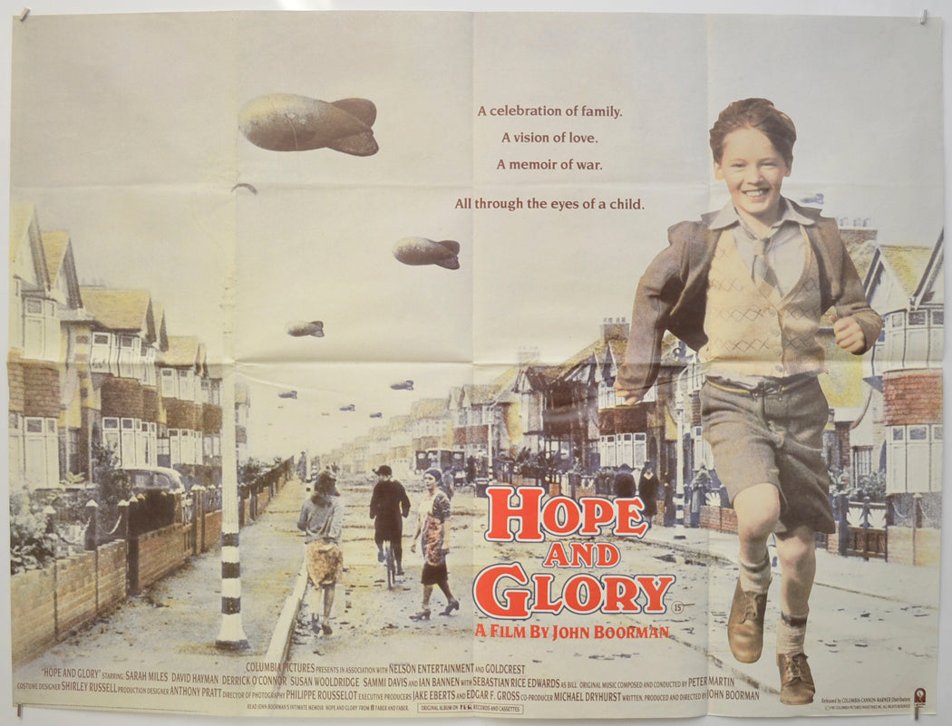 Hope And Glory  Original Quad Poster - Film Poster - Movie Poster