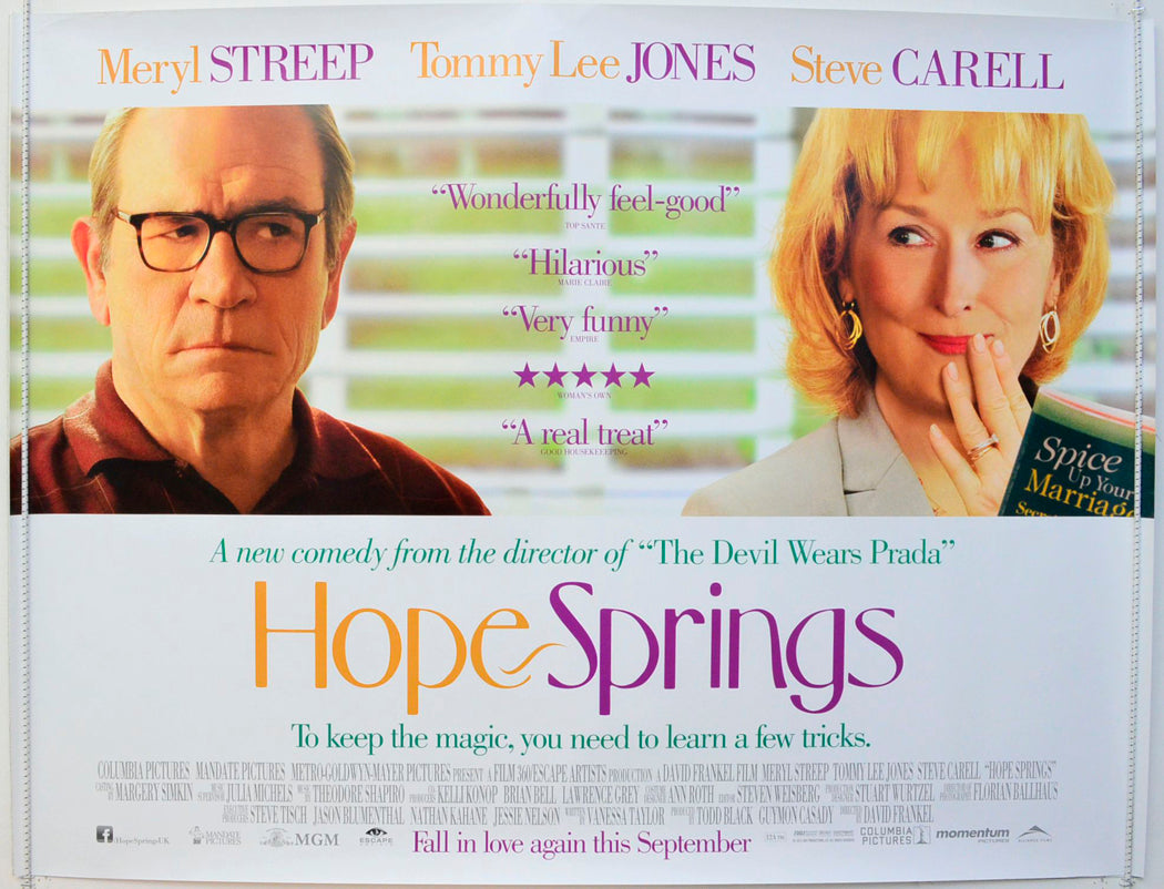 Hope Springs Original British Quad Poster - Film Poster - Movie Poster 