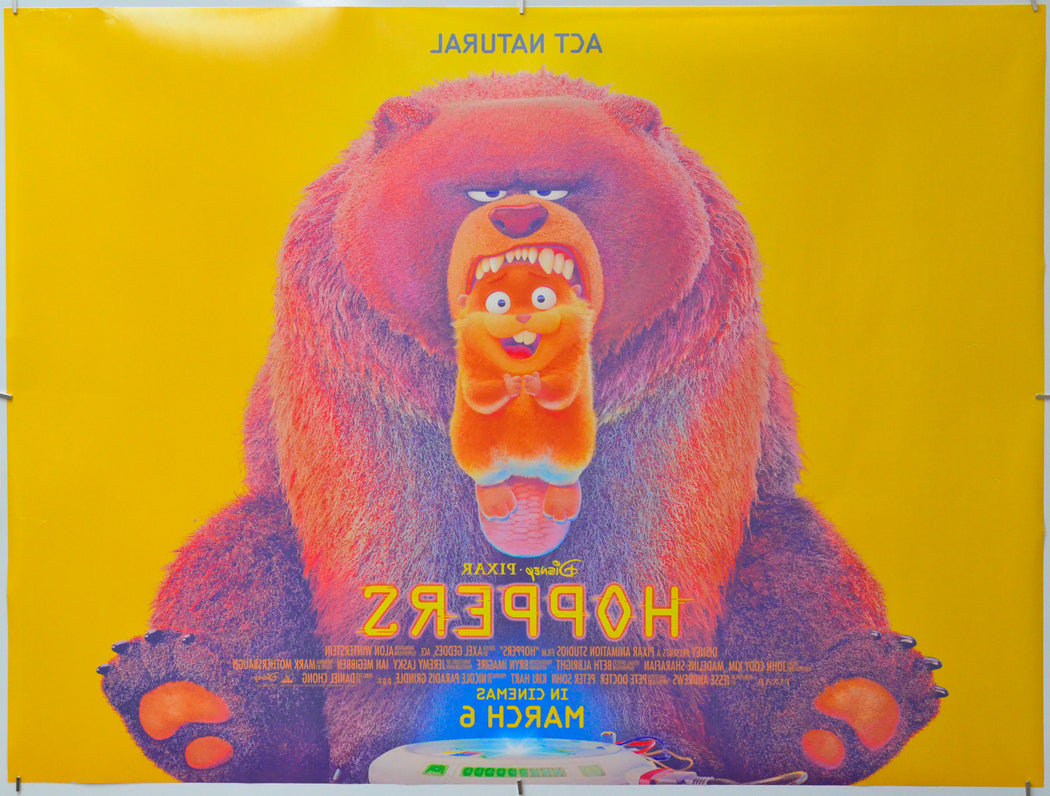 Hoppers (Back) Cinema Quad Movie Poster 
