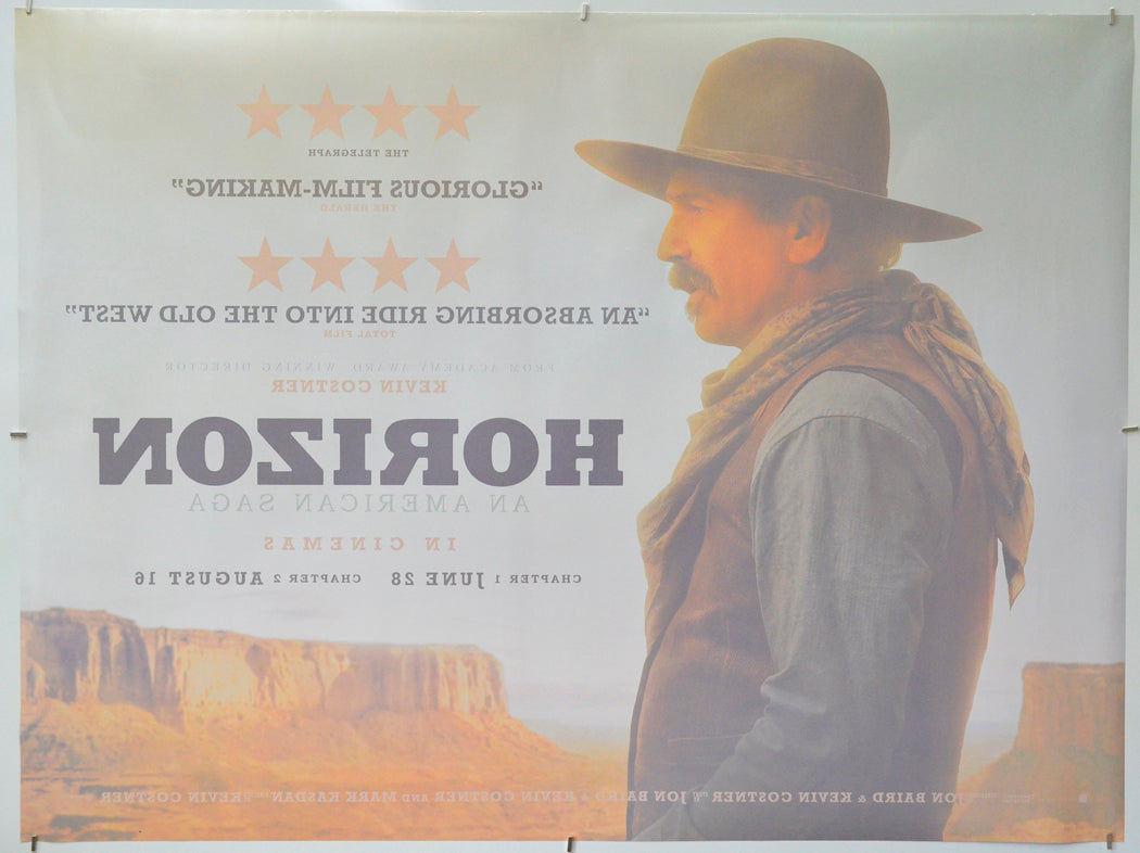 Horizon: An American Saga Chapter 1 (Back) Cinema Quad Movie Poster 