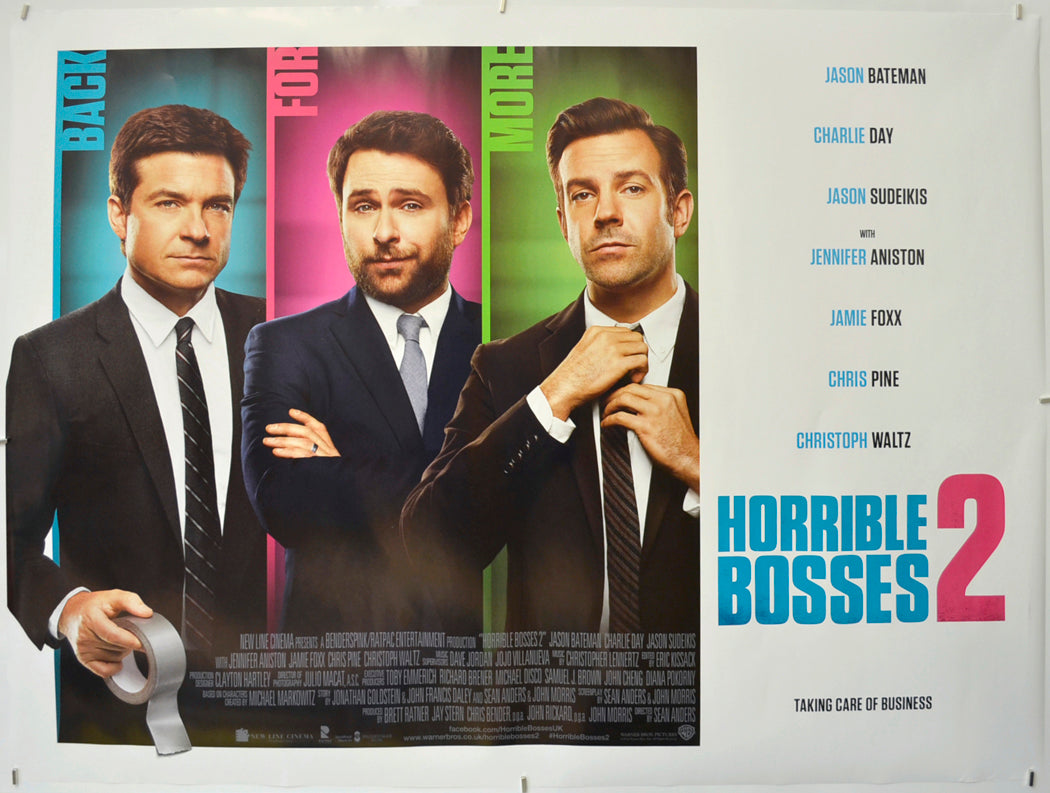 Horrible Bosses 2  Original Quad Poster - Film Poster - Movie Poster