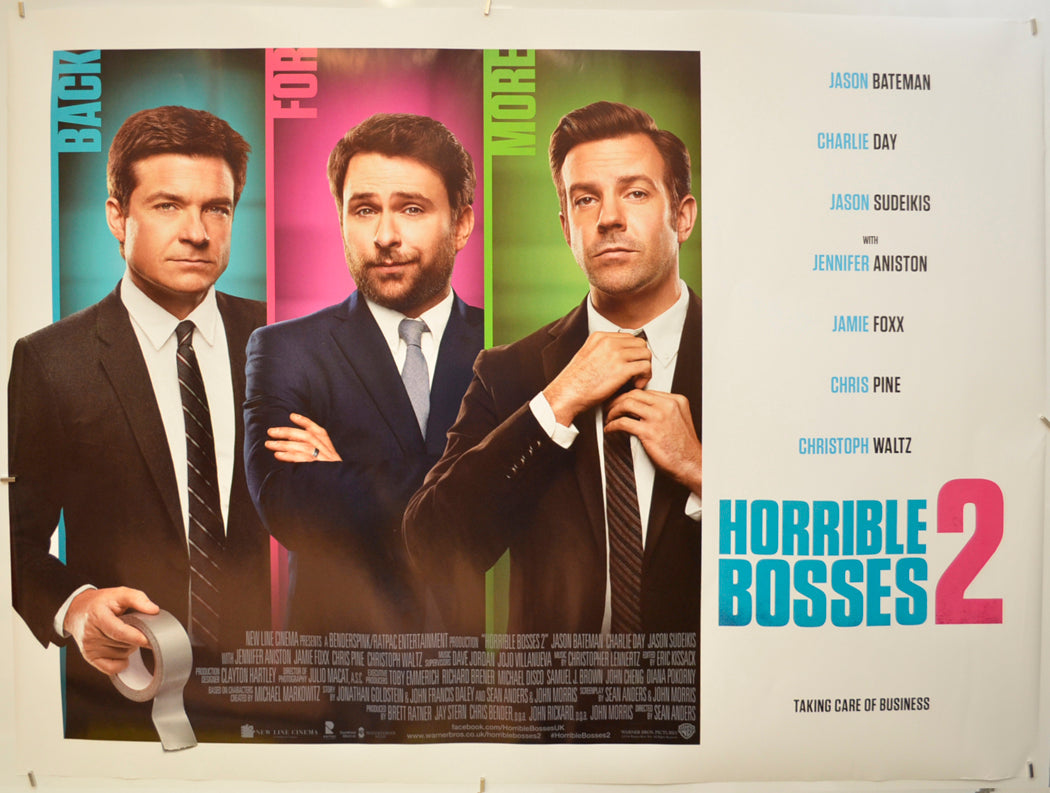 Horrible Bosses 2  Original Quad Poster - Film Poster - Movie Poster