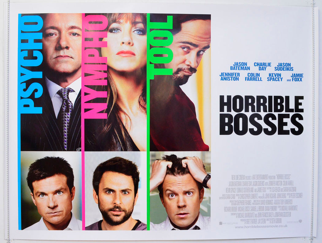 Horrible Bosses Original British Quad Poster - Film Poster - Movie Poster 