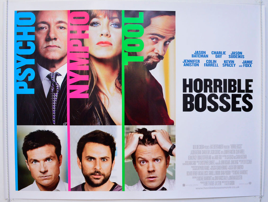 Horrible Bosses Original British Quad Poster - Film Poster - Movie Poster 