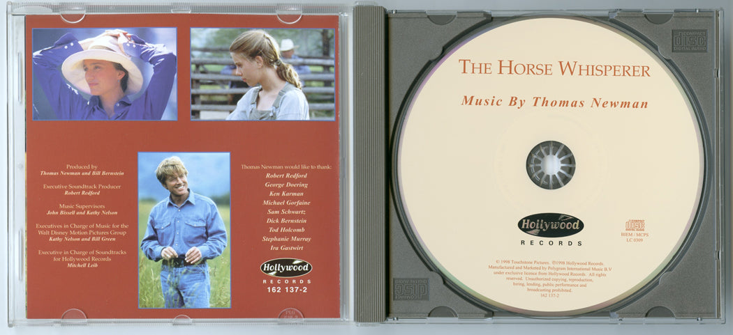 THE HORSE WHISPERER Original CD Soundtrack (Inside) 