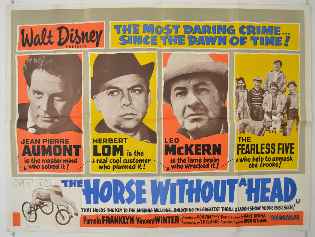 The Horse Without A Head   Original Quad Poster - Film Poster - Movie Poster 