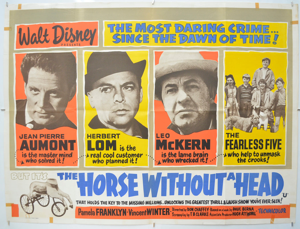 The Horse Without A Head Original Quad Poster - Film Poster - Movie Poster