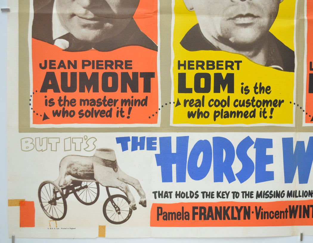 THE HORSE WITHOUT A HEAD (Bottom Left) Cinema Quad Movie Poster 