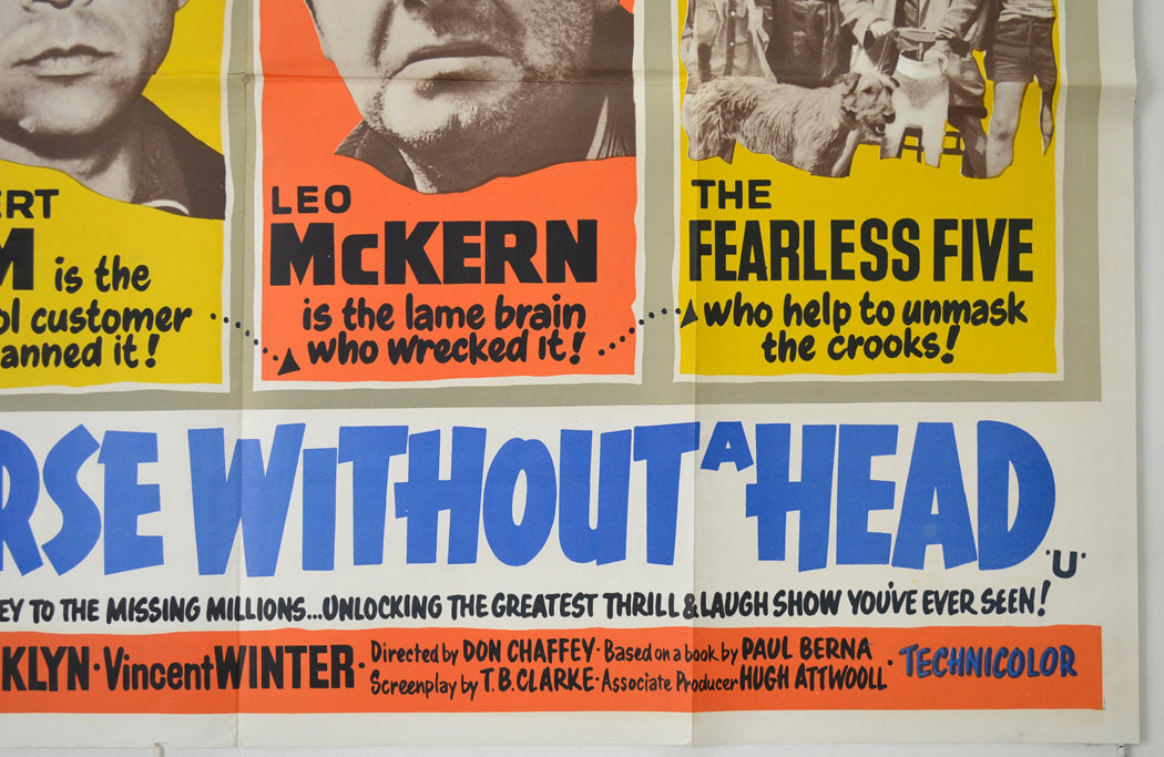 THE HORSE WITHOUT A HEAD (Bottom Right) Cinema Quad Movie Poster 