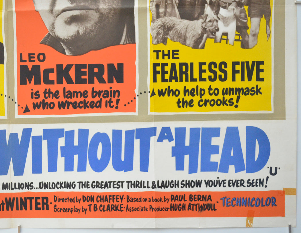 THE HORSE WITHOUT A HEAD (Bottom Right) Cinema Quad Movie Poster 