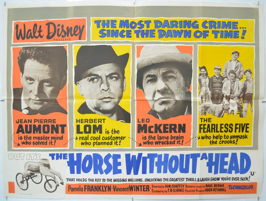 The Horse Without A Head - Original Quad Poster - Film Poster - Movie Poster