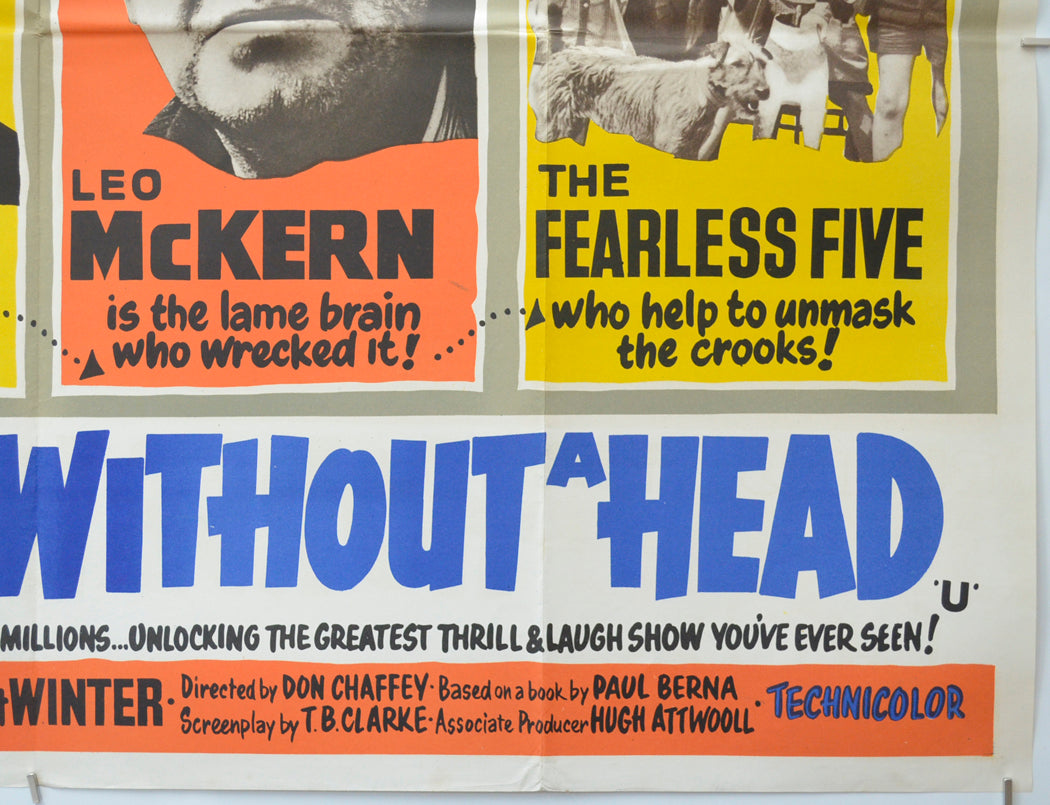 THE HORSE WITHOUT A HEAD (Bottom Right) Cinema Quad Movie Poster 