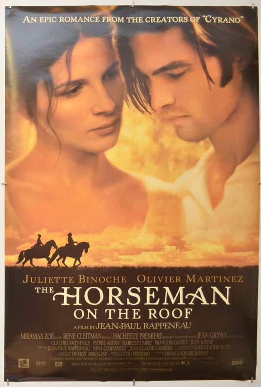 The Horseman On The Roof (a.k.a. Le hussard sur le toit) Original One Sheet Poster - Film Poster - Movie Poster