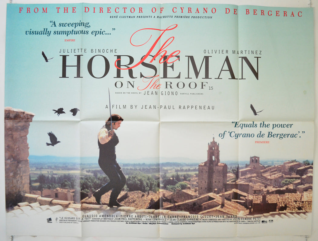 The Horseman On The Roof  (a.k.a. Le hussard sur le toit)   Original Quad Poster - Film Poster - Movie Poster 